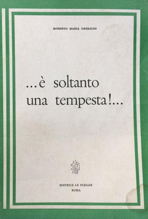 ... è soltanto una tempesta! - Mario Grimaldi - copertina