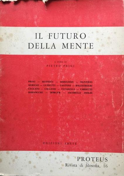 Il futuro della mente - Pietro Prini - copertina