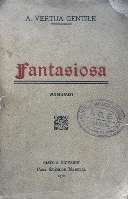 Fantasiosa - Anna Vertua Gentile - copertina