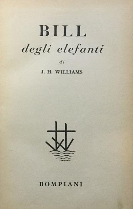 Bill degli elefanti - J. H. Williams - copertina