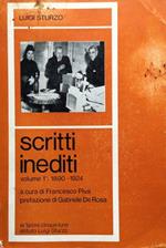 Scritti inediti. V. 1°, 1890-1924. A cura di F.Piva, pref. di G.De Rosa