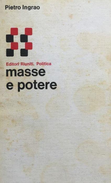 Masse e potere - Pietro Ingrao - copertina