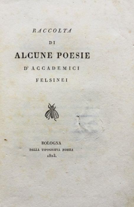 Raccolta di alcune poesie d'accademici felsinei - copertina