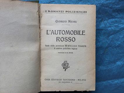 L' automobile rosso - Giorgio Meirs - copertina