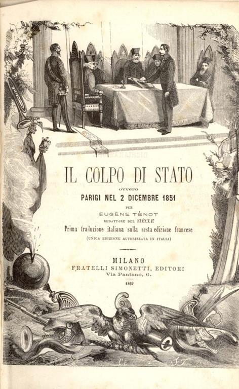 Il  colpo di stato ovvero Parigi nel 2 dicembre 1851 - copertina