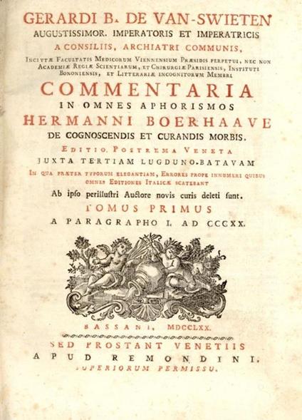 Commentaria in omnes aphorismos Hermanni Boerhaave de cognoscendis et curandis morbis - copertina