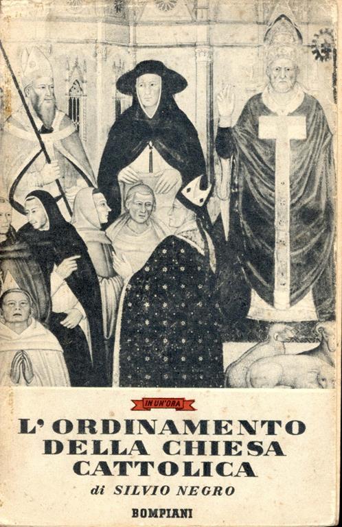 L'  ordinamento della Chiesa cattolica - Silvio Negro - copertina