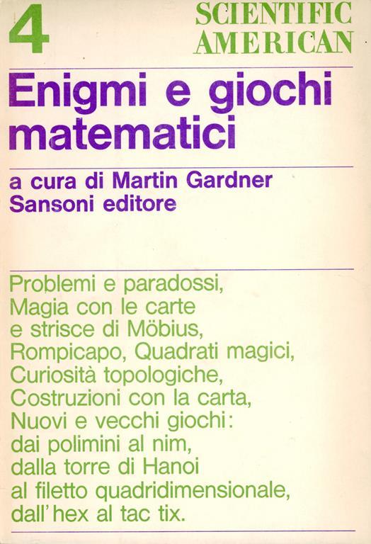 Enigmi e giochi matematici - Martin Gardner - copertina