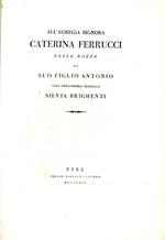 All'egregia signora Caterina Ferrucci nelle nozze di suo figlio Antonio coll'onoratissima donzetta Silvia Brighenti