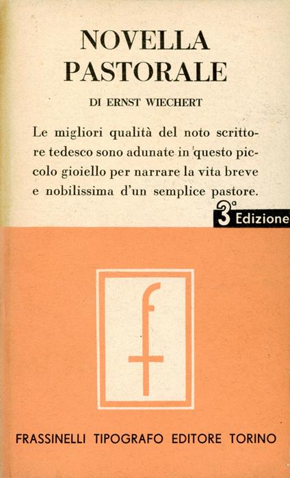 Novella pastorale - Ernst Wiechert - copertina