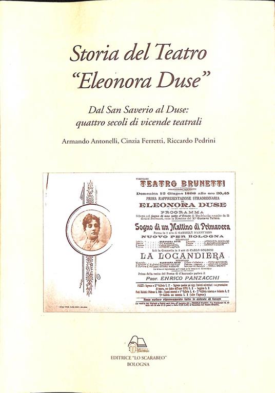 Storia del Teatro Eleonora Duse (Bologna) - Armando Antonelli - copertina