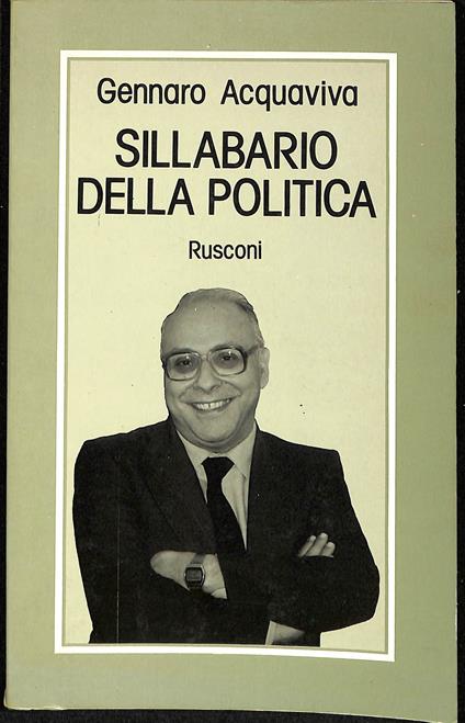 Sillabario della politica - Gennaro Acquaviva - copertina