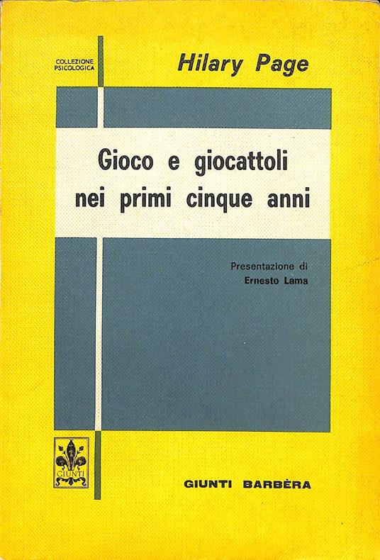 Gioco e giocattoli nei primi cinque anni - copertina