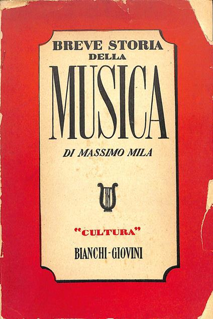 Breve storia della musica - Massimo Mila - copertina