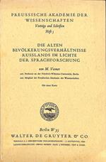 Di alten Bevolklerungsverhaltnisse russlands in Lichte der Sprachforschung