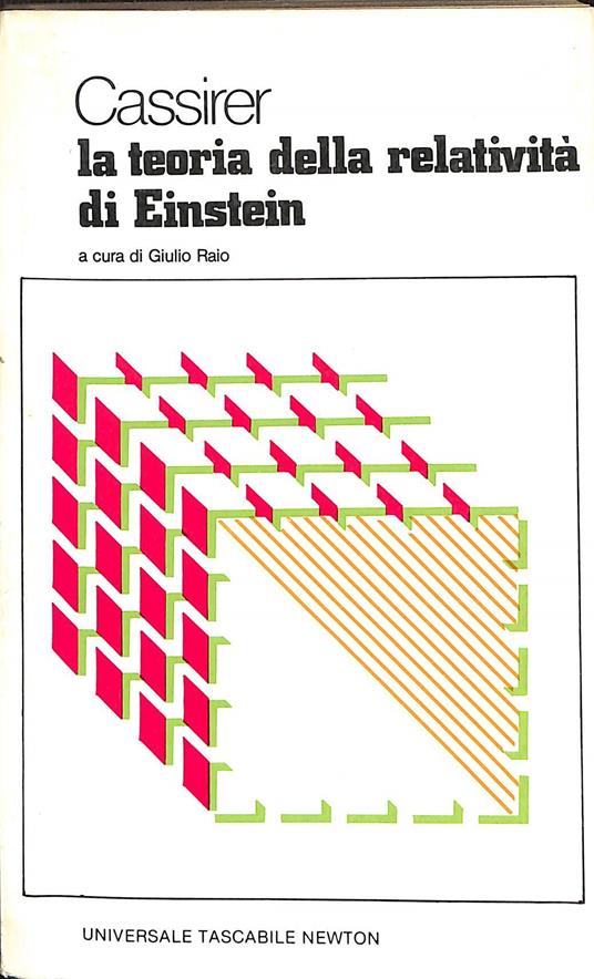 La teoria della relatività di Einstein : considerazioni gnoseologiche - Ernst Cassirer - copertina