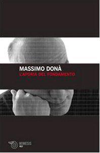 L' aporia del fondamento - Massimo Donà - copertina