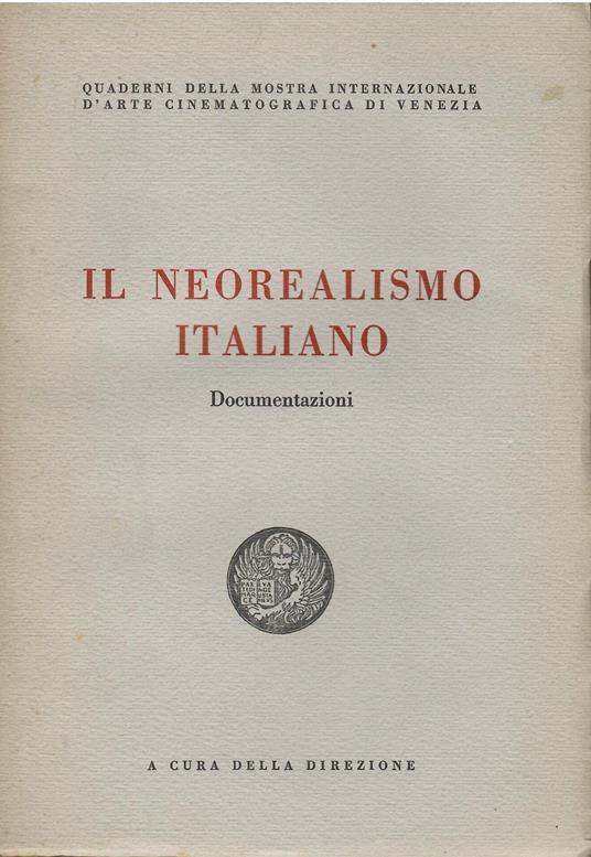 Il neorealismo italiano Documentazioni - copertina