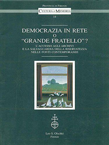 Democrazia in rete o "Grande Fratello"/? - copertina