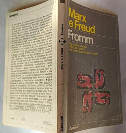 V1867 LIBRO MARX E FREUD DI ERICH FROMM 1a EDIZIONE DELL'AGOSTO 1974 - copertina