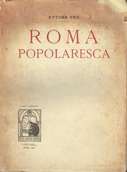 ROMA POPOLARESCA - copertina