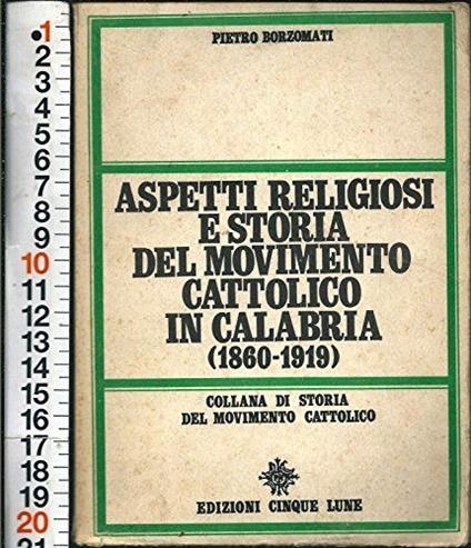 Italia- Borzomati-Aspetti Religiosi Storia Movimento Cattolico Calabria 5 Lune N - copertina