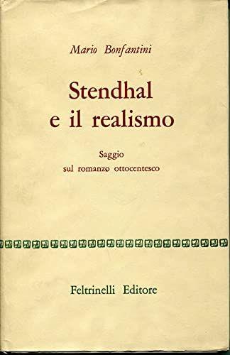 STENDHAL E IL REALISMO. Saggio sul romanzo ottocentesco - copertina