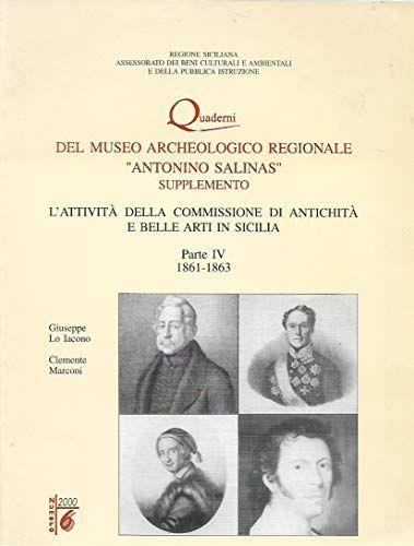 qUADERNI DEL mUSEO aRCHEOLOGICO rEGIONALE aNTONIO sALINAS N.8 - copertina