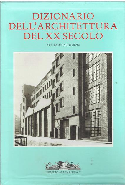 Dizionario dell'architettura del XX secolo - copertina