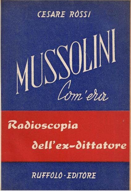 Mussolini com'era - copertina