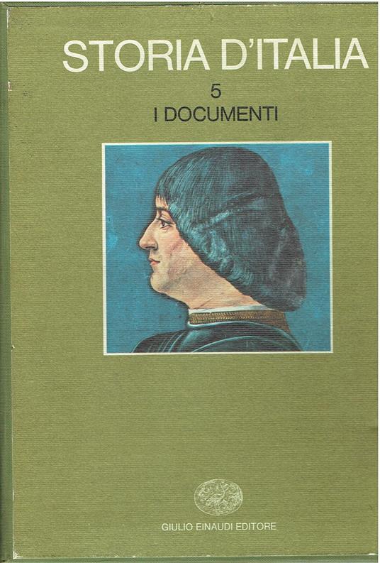 Storia d'Italia 5 I documenti - copertina