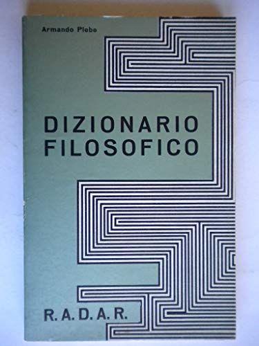 Dizionario filosofico - copertina