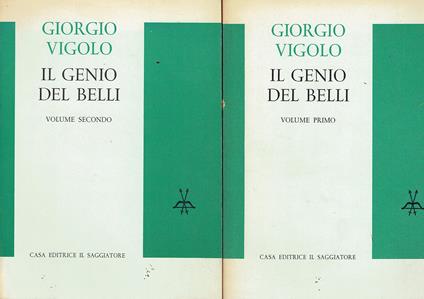 Il genio del Belli (2 volumi) - copertina