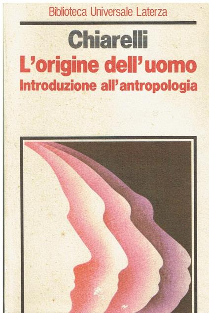 L' origine dell'uomo. Introduzione all'antropologia - copertina