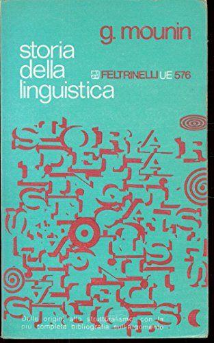 Storia della linguistica dalle origini al XX secolo - copertina