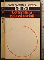 Letteratura e classi sociali