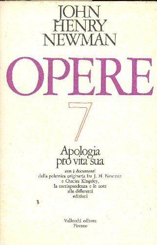 Opere n.7. Apologia pro vita sua - copertina