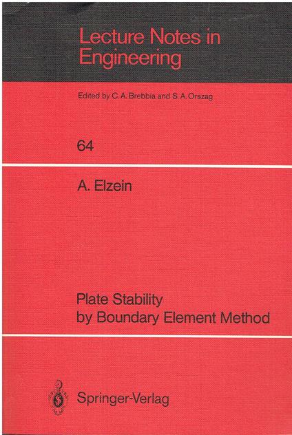 Plate Stability by Boundary Element Method: 64 - copertina