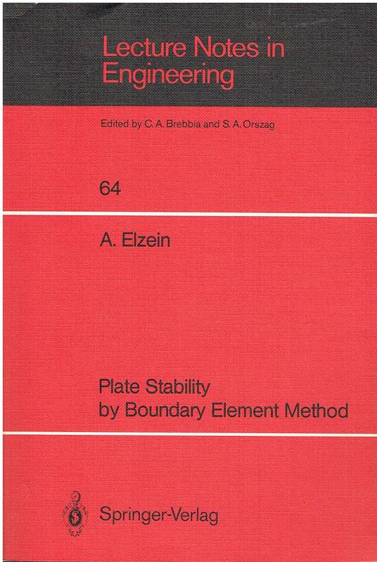 Plate Stability by Boundary Element Method: 64 - copertina