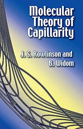 Molecular Theory of Capillarity - copertina