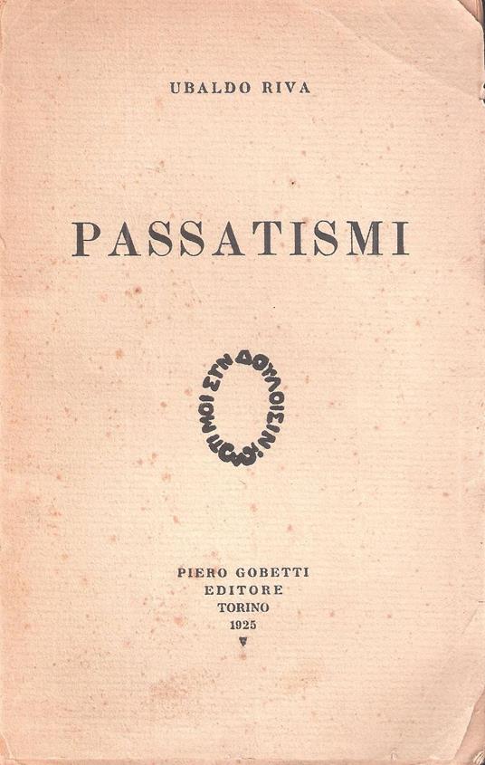 Passatismi - Ubaldo Riva - copertina
