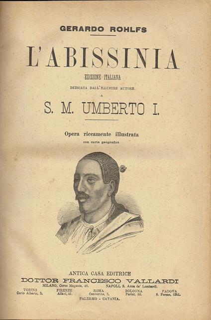 L' Abissinia - Gerhard Rohlfs - copertina