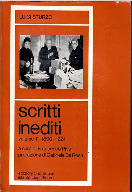 Scritti Inediti - Luigi Sturzo - copertina