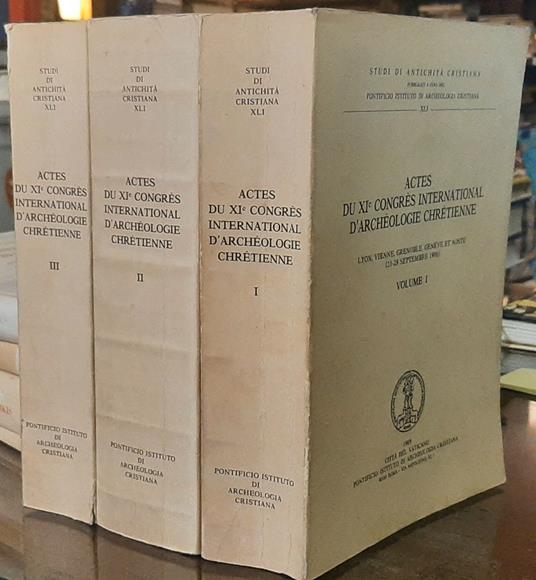 Actes du XI Congrés International d' Archéologie Chrétienne. 3 Volumes - Giovanni Boccaccio - copertina