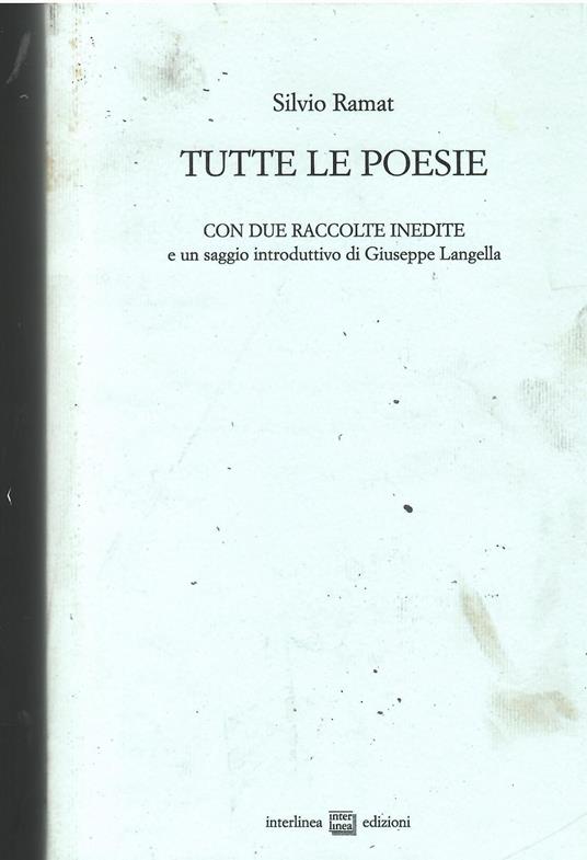 Tutte le poesie - Silvio Ramat - copertina