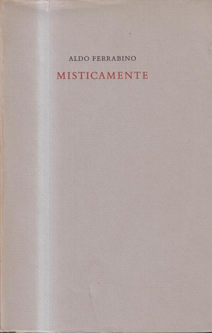 Misticamente - Aldo Ferrabino - copertina