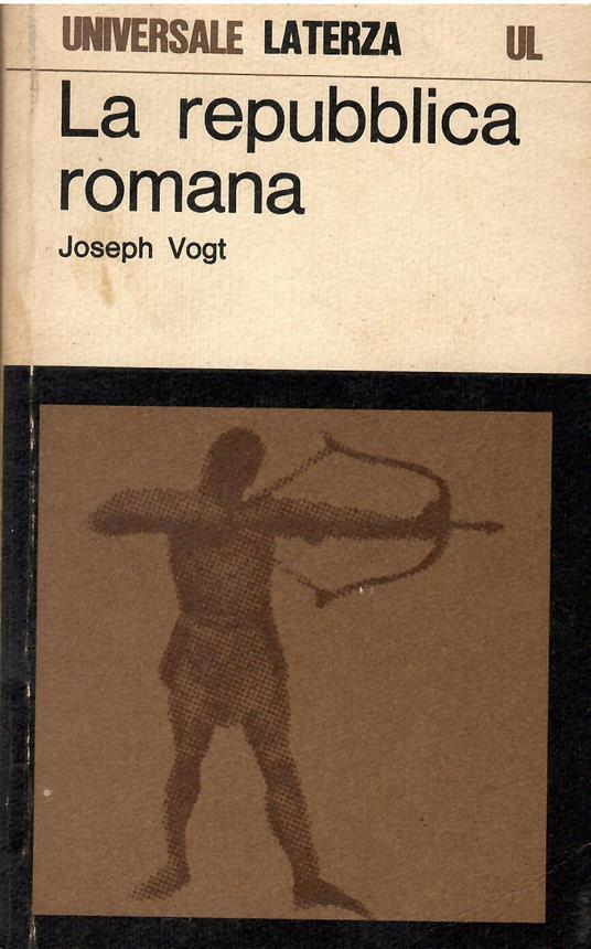 La Repubblica romana - Joseph Vogt - copertina