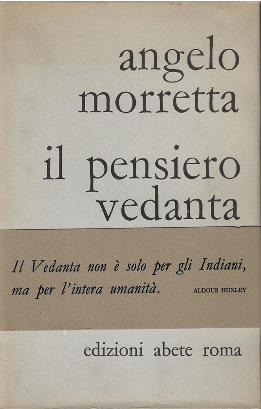 Il pensiero Vedanta - Angelo Morretta - copertina