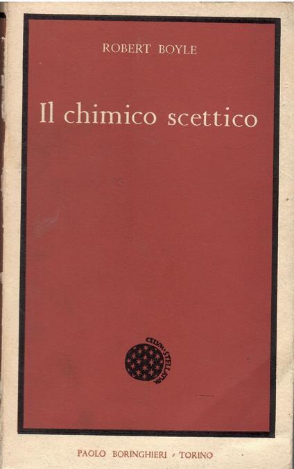 Il chimico scettico - Robert Boyle - copertina