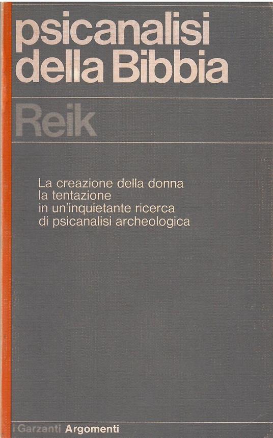 Psicanalisi della Bibbia - Theodor Reik - copertina